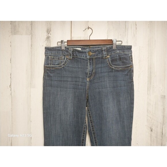 Kut From The Kloth Natalie High Rise Bootcut 12 Dark Wash Flap Pocket - Picture 3 of 10